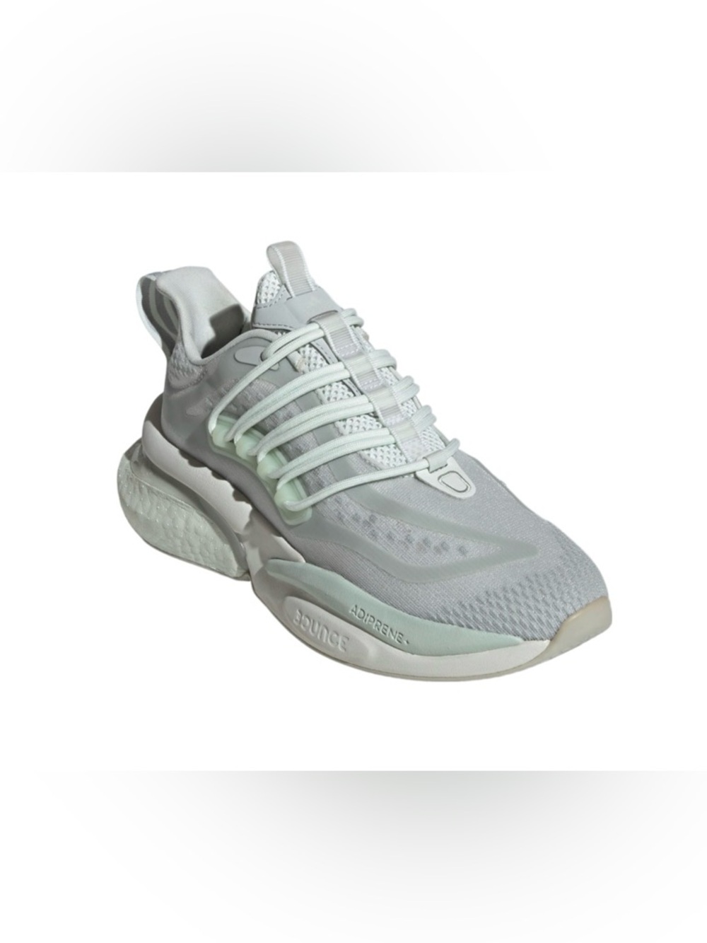 Adidas Mint Green Alphaboost V1 Athletic Shoes